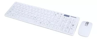 Paquete Teclado Wireless Y Mouse Wireless Compartible Con Mac Y Pc Gran Calidad De Diseño Y Construccion Color Del Teclado Blanco