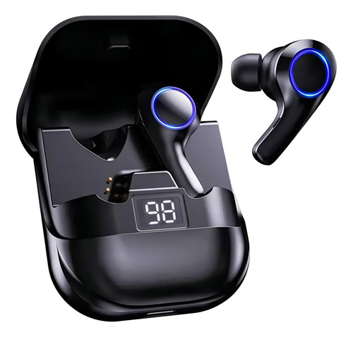 Fones de ouvido Bluetooth Earbuds + Caixa de carregamento intra-auricular premium