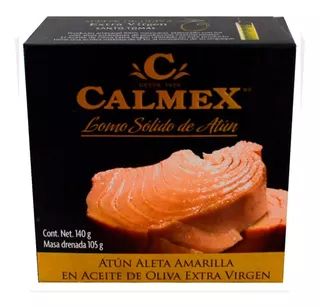 Lomo Atún Calmex Soido En Aceite De Oliva Extra Virgen 140g