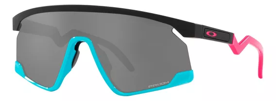 Lentes De Sol Bxtr Prizm Black Oakley Rosa Negro Y Celeste