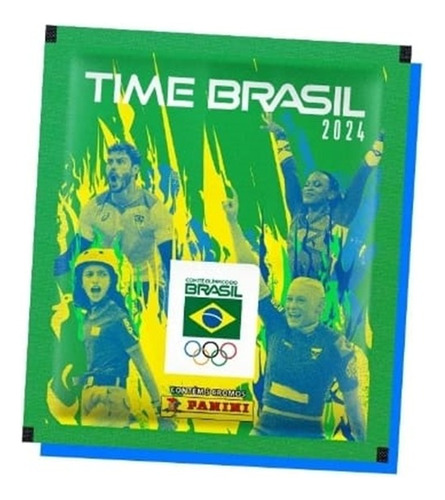 Kit 50 Figurinhas Time Brasil Olimpíadas 2024 (10 Envelopes)