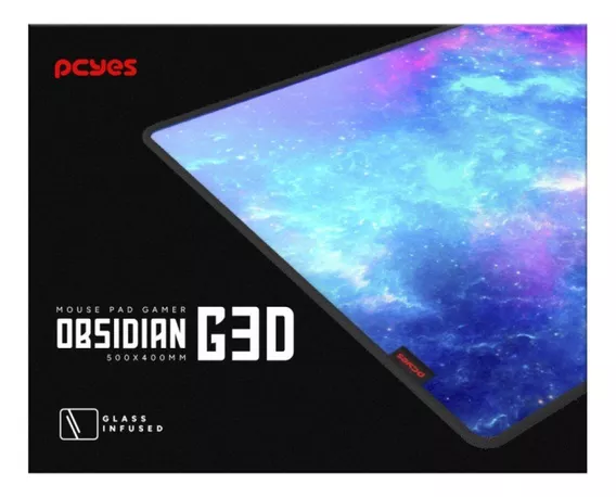 Pcyes Mousepad Obsidian G3d 500x400x3mm Galaxy Pempg3d