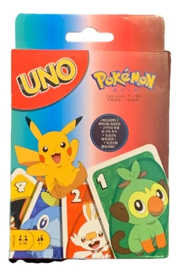 Juego Uno Pokemon Cartas Edición Especial Pikachu