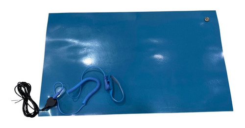 Kit Anti-estático Manta Azul 30x50cm Cabo Aterr E Pulseira