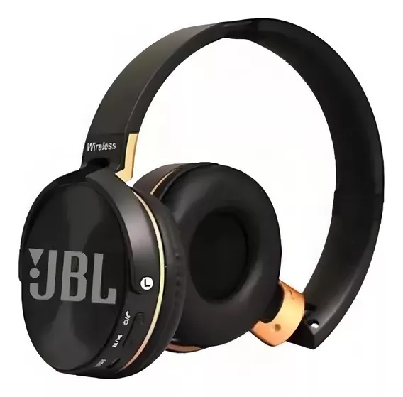 Fone De Ouvido Headset Sem Fio Mp3/rádio (jb950) Cor Preto Luz Sem Luz