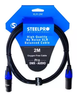 Cable Steelpro Xlr 2m Plug Cannon-jack Cannon Balanceado