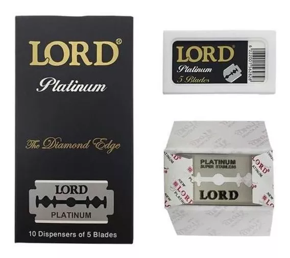 150 Laminas De Barbear Lord Diamond Edge - Original - Lb-005