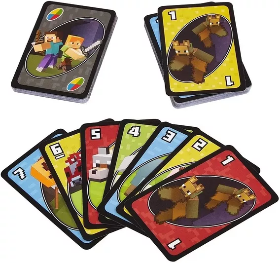 Juego De Cartas Uno Minecraftt Mattel Games