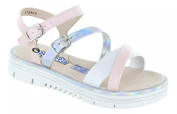 Sandalias Niña Coqueta 112404-i Rosa Plata 18-21 118-517