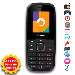 Telefone Celular Antigo D Tecla Positivo P26 Original Anatel