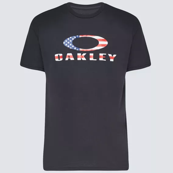 Camiseta / Playera Oakley O Bark Bk American Flag 457130-01v