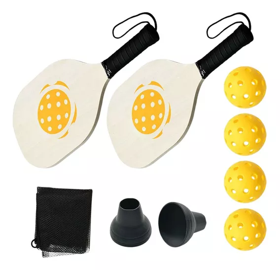 1 Outdoor Pickleball Paddle Set With 2 Rackets And