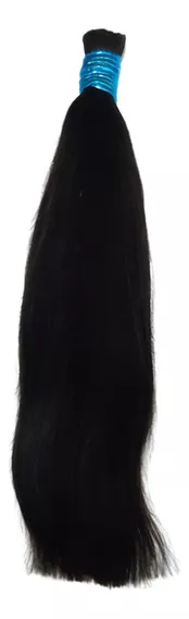 Cabelo Humano Liso Natural 70cm - 100 Gramas Imediato Cor Castanho