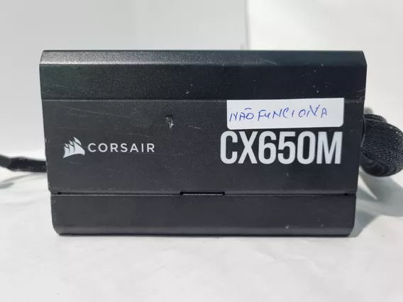 Fonte Corsair Cx650m - 650w Com Defeito P/ Retirada De Peças