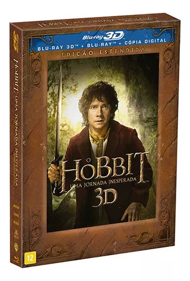 Blu-ray + 3d O Hobbit Uma Jornada Inesperada Ed Estendida