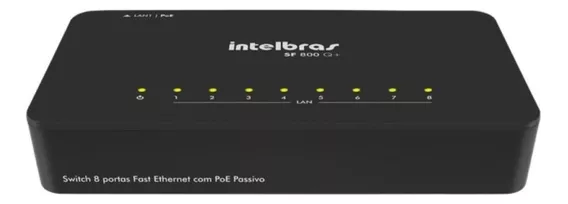 Switch Intelbras de 8 Portas Fast 10/100 Ethernet Sf 800 Q+