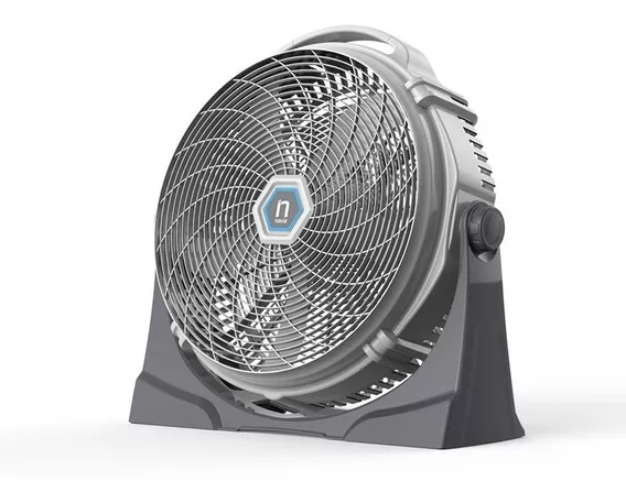 Ventilador de Aire Navia Turbo CFN-2020 20", 2 en 1 Piso y Pared, 5 Aspas, Blanco y Aspas Gris Plástico