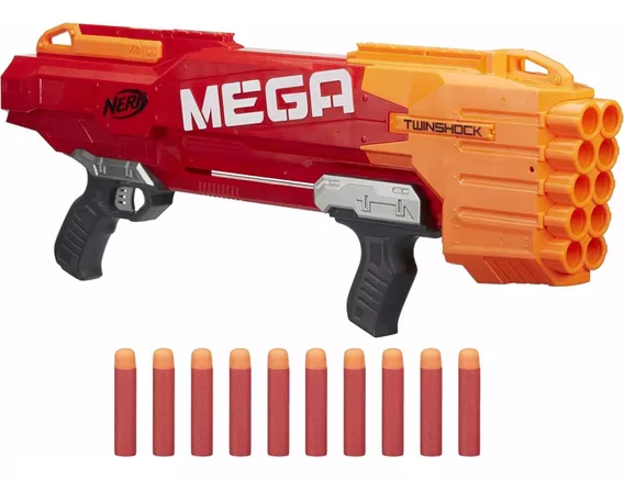 Lançador Nerf - N-strike Mega Twinshock - Hasbro