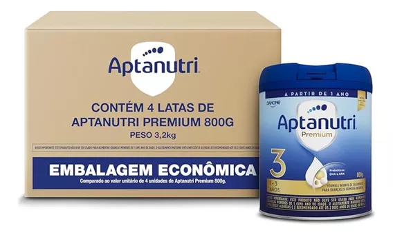 Fórmula Infantil Kit Com 4 Unidades Premium 800g Aptanutri