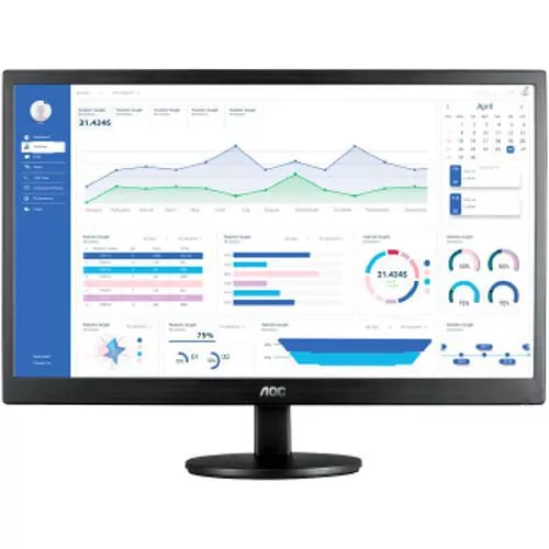 Monitor Aoc Led M2470swh2 23.6 Hdmi Vga - Full Hd - Preto