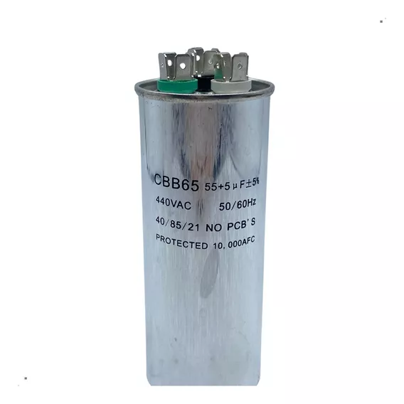 Capacitor Duplo 55+5uf 440v Cbb65 Friven