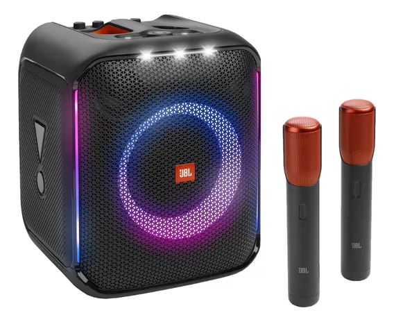 Caixa De Som Jbl Partybox Encore Microfone Efeito De Luzes