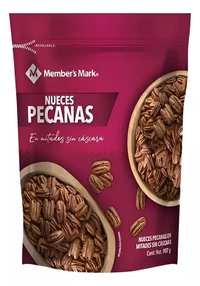 Nueces Pecanas Member's Mark En Mitades Sin Cáscara 907g