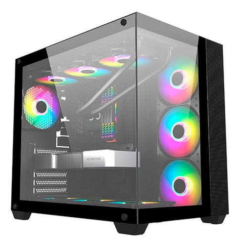 Gabinete Gamer Primetek Ig30a Atx Vidro Temperado Preto