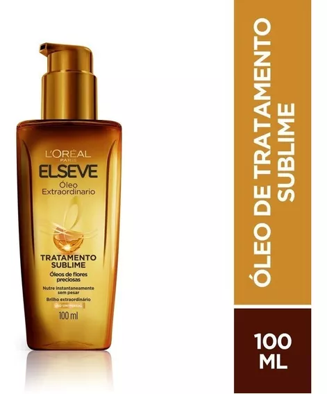 Óleo finalizador extraordinário tratamento sublime nutrição frasco de 100ml Elseve