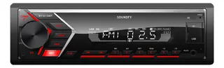 Soundfy SY-010BT Som automotivo cor preto com USB bluetooth e leitor de cartão SD tela com 7 opções de cores