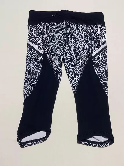 Legging Deportiva Lululemon Capri Mediana 8 Diseño De Hojas