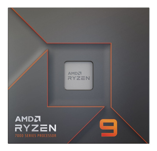 Processador gamer AMD Ryzen 9 7900X 100-100000589WOF  de 12 núcleos e  5.6GHz de frequência com gráfica integrada