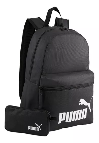 Mochila Puma Phase Backpack Set Color Negro Diseño de la tela Liso 079946 01