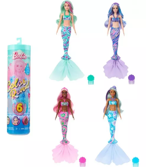 Barbie Color Reveal Sereias Surpresa Sortida - Mattel Hth45