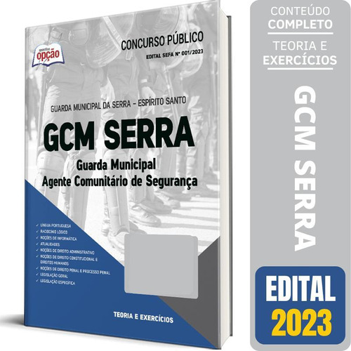 Apostila Gcm Serra Es 2023 Guarda Municipal Agente Segurança