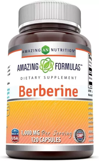 Amazing Formulas Berberina 1000 Mg Control Glucosa 120 Cápsulas