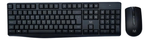 Kit Teclado E Mouse Sem Fio 2.4ghz Multimidia Usb Multilaser Cor do mouse Preto Cor do teclado Preto