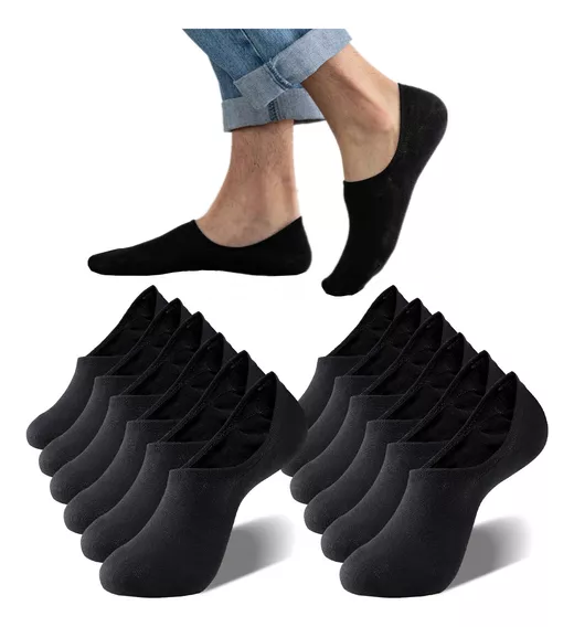  Calcetines Para Hombre Tines Invisibles De Algodón 12 Pares