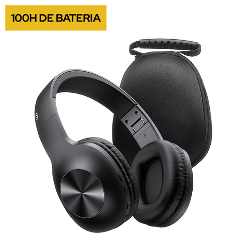 Headphone Over-ear Bluetooth Wb Gyda 100 Horas De Uso Cor Preto
