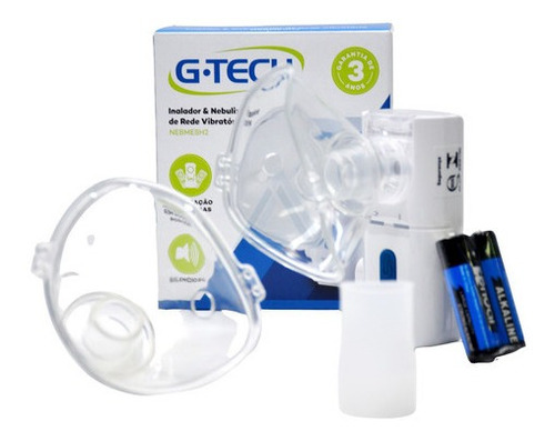 G Tech Nebulizador E Inalador De Rede Vibratória Nebmesh2 Cor Branco