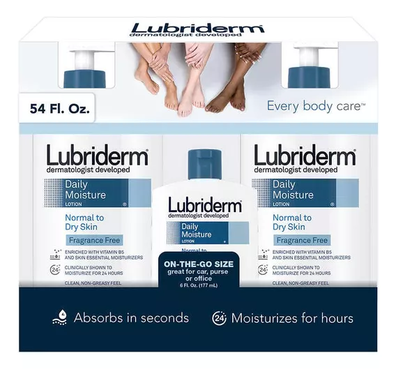 Lubriderm Crema Corporal Daily Moisture Importada 3pack!