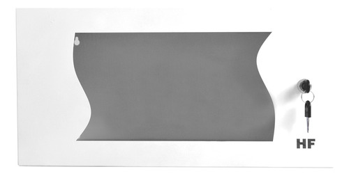 Mini Rack Dvr 5u Parede Porta Visor Acrilico Branco