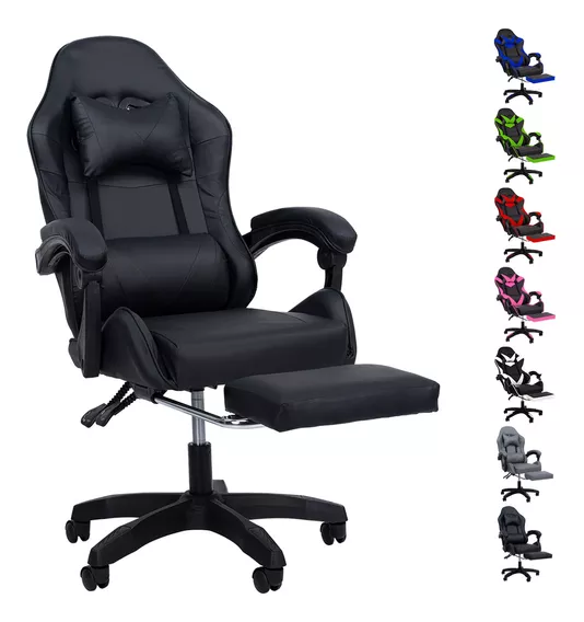 Silla Gamer Reclinable Giratoria Ergonómica Súper Cómoda 