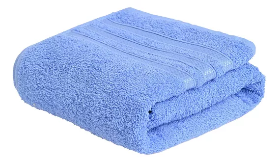 Toalla De Baño Grande Completo 100% Algodón Suave Absorbente Color Azul Claro Azul Claro