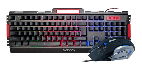 Combo Gamer Teclado E Mouse De Pc Notebook P/ Setup