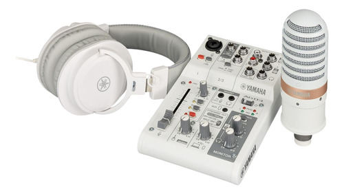 Kit Streaming Estudio Yamaha Ag03mk2 Lspk Streaming White