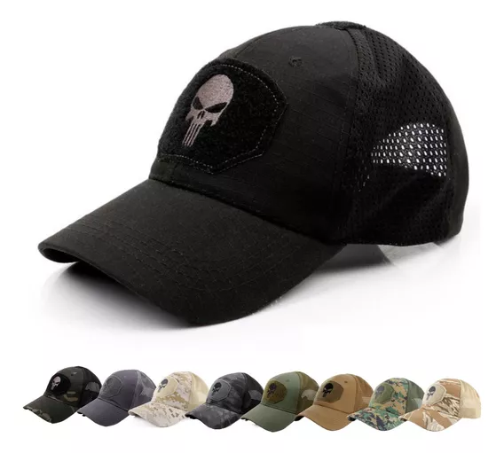 Gorra Táctica Militar Calavera Actividades Al Aire Libre Sol