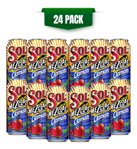 Cerveza Preparada Sol Clamato 24 Pack Lata 473 Ml