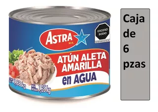 Caja De Atún En Agua Astra 6/1.8 Kg