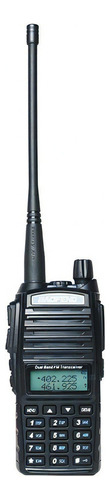 Rádio Comunicador 5w Bf Vhf /uhf/ Fm Dual Band Uv-82 Bandas De Freqüência Vhf/uhf Cor Preto